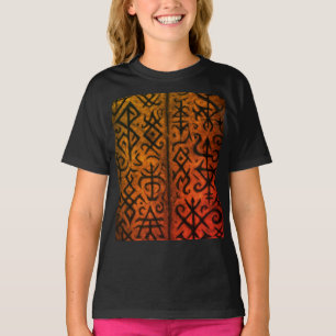 Camiseta Símbolos Místicos e T-shirt oculta Escura (Raparig