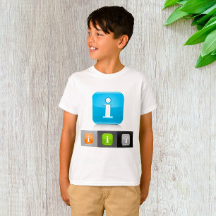Camiseta Símbolos modernos de informações brilhantes