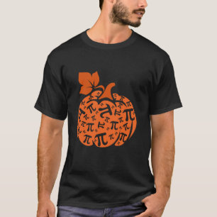 Camiseta Símbolos Pi Abóbora Forma Bestial Ciência da Matem