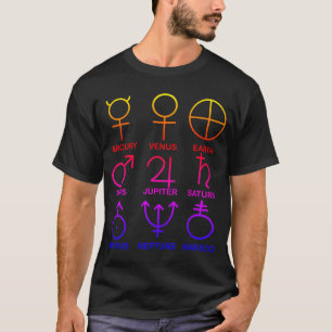 Camiseta Símbolos Planetários Ipanema, caprichoso