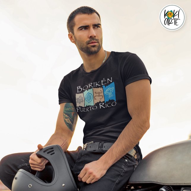 Camiseta Símbolos Taínos de Porto Rico (Criador carregado)