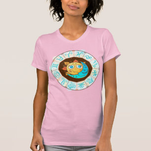Camiseta Símbolos zodiosos com Dodes da Lua Solar