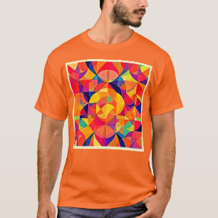 Camiseta Simetria de Abstrato vibrante