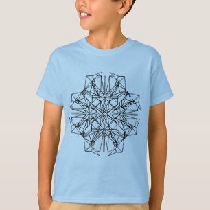 Camiseta simetria geométrica