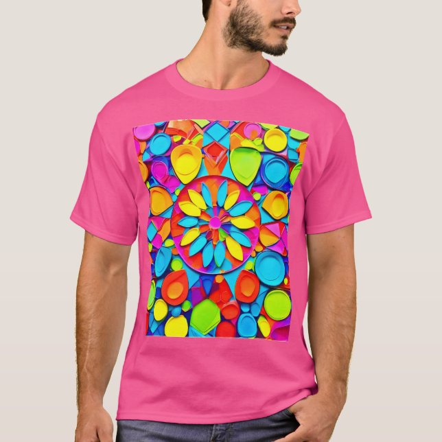 Camiseta Simfonia de Arte do Caleidoscópio (Frente)