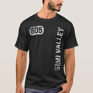 Camiseta Simi Valley California 805 Area Code Retro