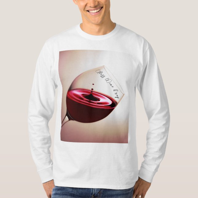 Camiseta SimmiFashion Glass Wine Drop sweatshirt (Frente)