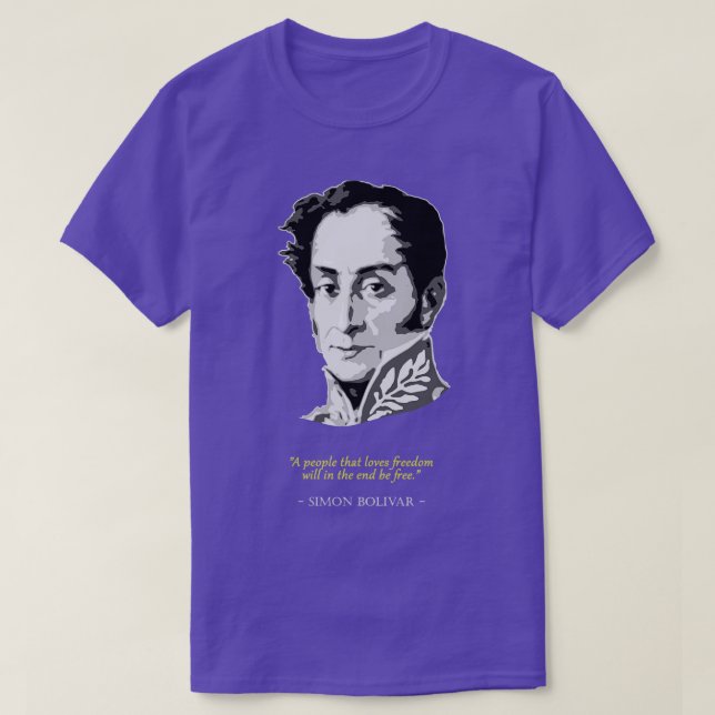 Camiseta Simon Bolivar Cote (Frente do Design)