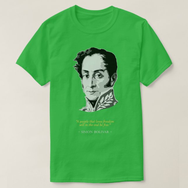 Camiseta Simon Bolivar Cote (Frente do Design)