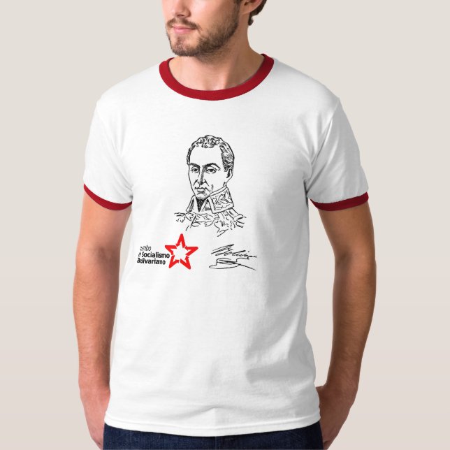 Camiseta Simon Bolivar Hugo Chavez (Frente)