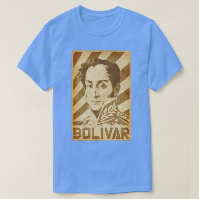 Camiseta Simon Bolivar Retro Propaganda (Frente do Design)