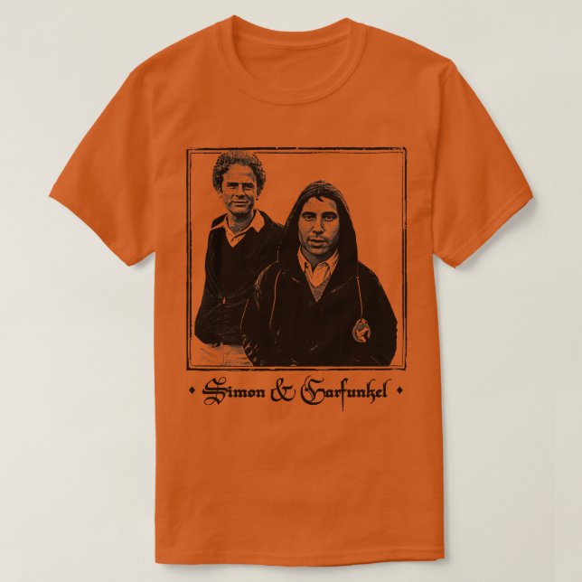 Camiseta Simon Garfunkel Vintage FadedStyle estético (Frente do Design)