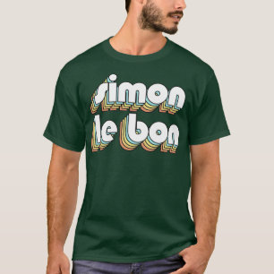 Camiseta Simon Le Bon Retro Rainbow Tipografia Estilo Desva