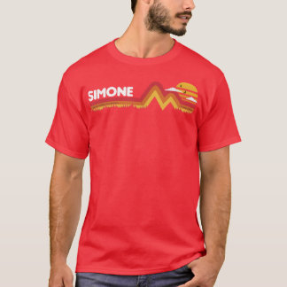 Camiseta Simone Funny Retro Vintage Sunset Simone 80 90 T
