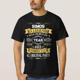 Camiseta SIMOS Um Legenda Nasceu Em Ano