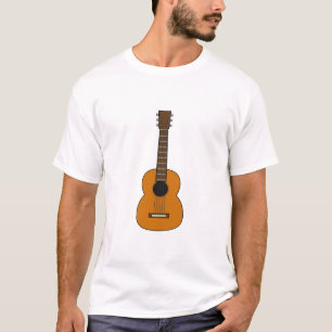 Camiseta Simple Acoustic Guitar Cartoon
