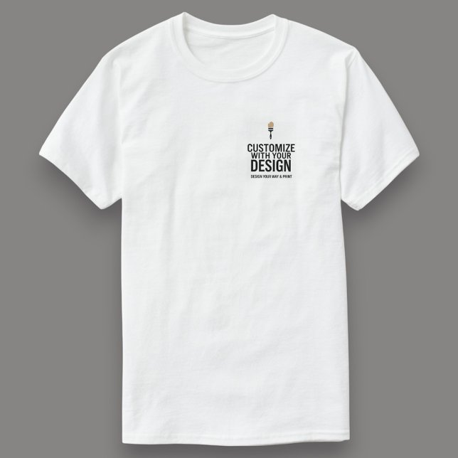 Camiseta Simple Customizable Blank Business Corporate (Criador carregado)