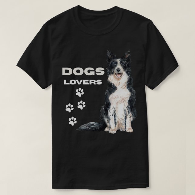 Camiseta simple design for dogs lovers  (Frente do Design)