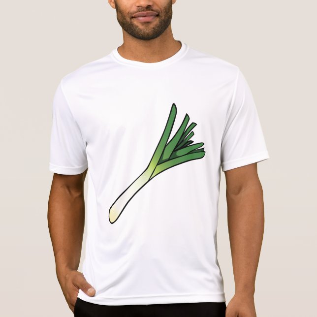 Camiseta Simples Alho-Poró Vegetal (Frente)