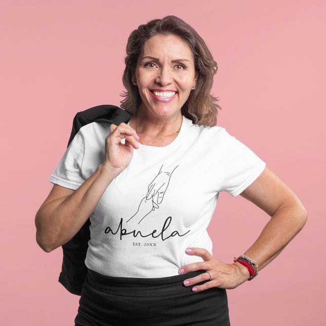 Camiseta Simples Avó Estabelecida (Criador carregado)