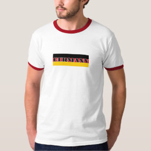 Camiseta Simples bandeira alemã da Alemanha Moderna Souveni
