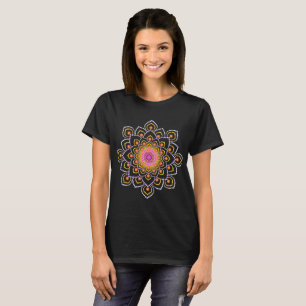 Camiseta Simples Colorir Mandala