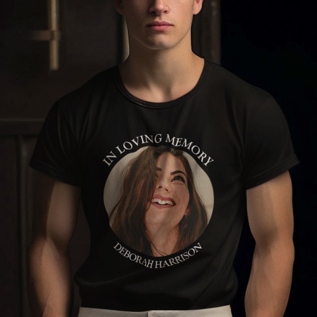 Camiseta Simples com Nome e Foto para Memorial de  (Criador carregado)