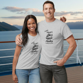 Camiseta Simples de Férias Familiares no Alasca Pe