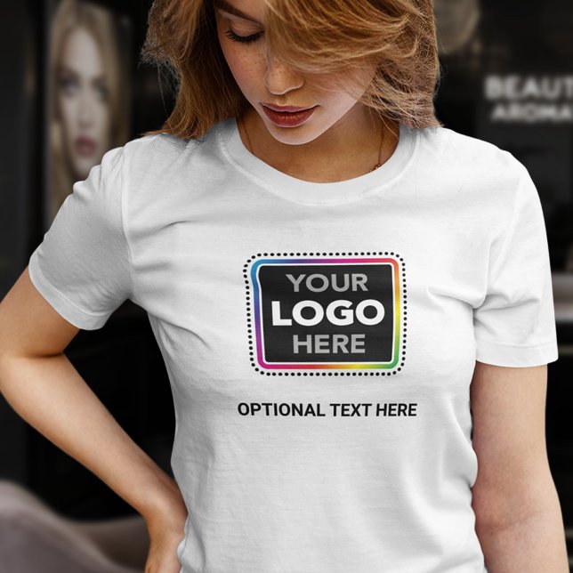 Camiseta Simples de Negócios para Mulheres com Log (Criador carregado)