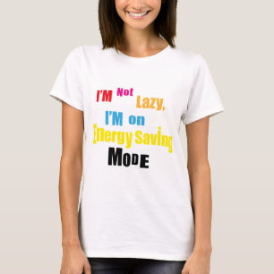 Camiseta Simples design de texto de atitude engraçada