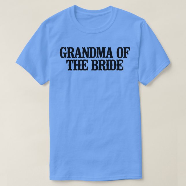 Camiseta Simples Dito Divertida Avó Da Noiva  (Frente do Design)