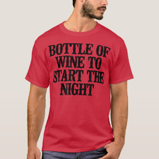 Camiseta Simples Dizendo Garrafa Engraçada De Vinho Para Co