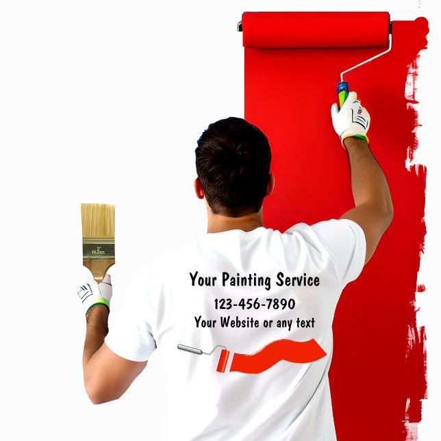 Camiseta simples do trabalho do pintor (Criador carregado)