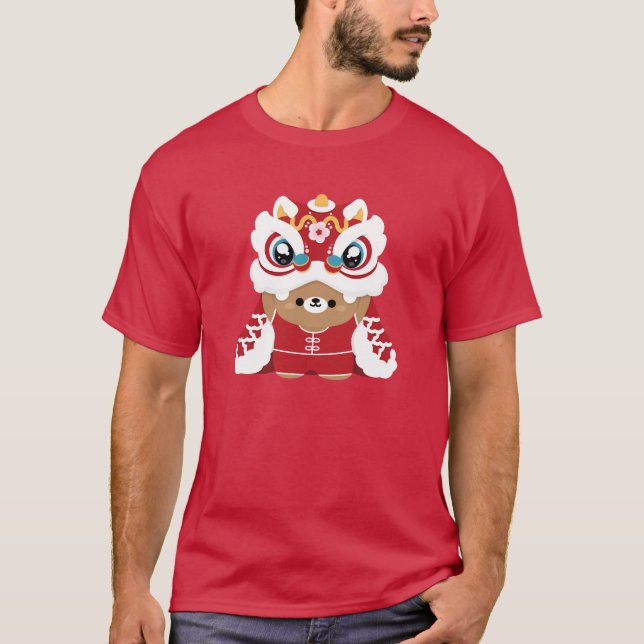 Camiseta Simples e Bonito Ano Novo Chinês (Frente)