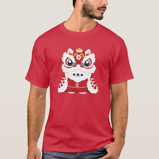 Camiseta Simples e Bonito Ano Novo Chinês (Frente)