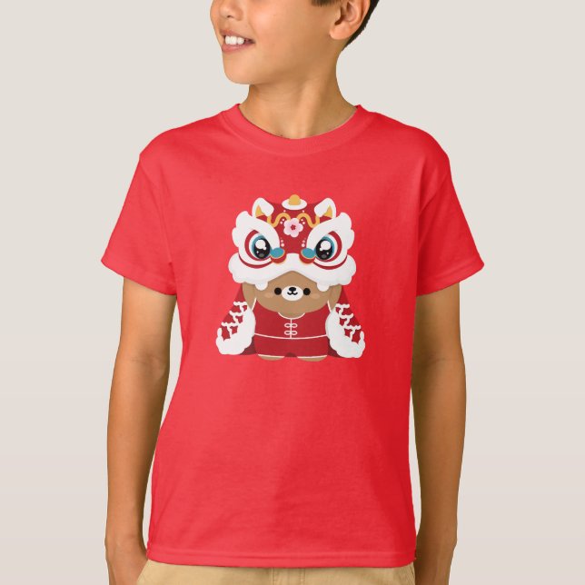 Camiseta Simples e Bonito Ano Novo Chinês (Frente)