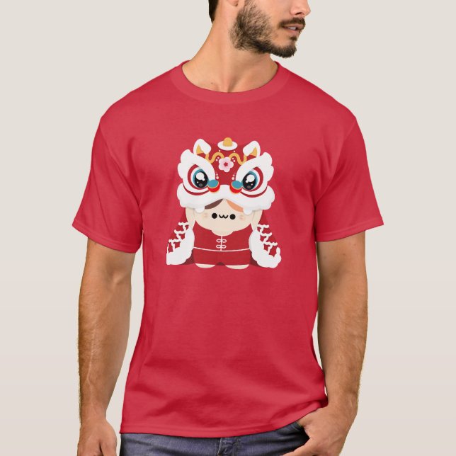 Camiseta Simples e Bonito Ano Novo Chinês (Frente)