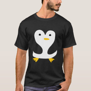 Camiseta Simples e Divertido Pinguim Bonito
