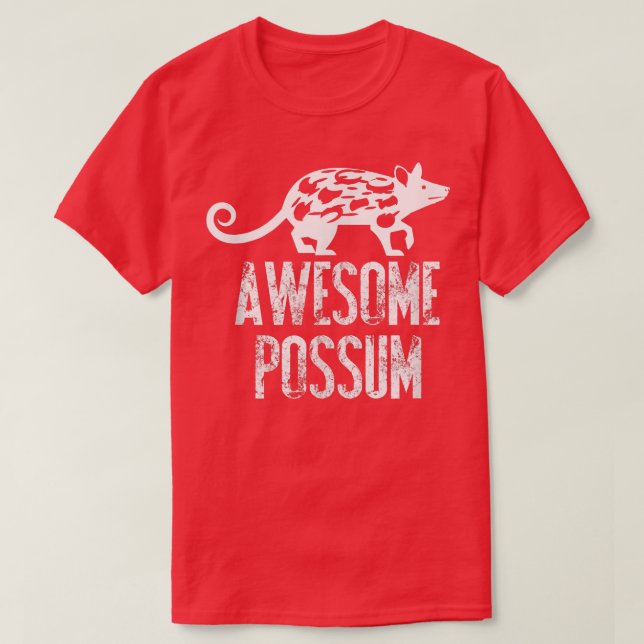 Camiseta Simples e Engraçado Espetacular Possum Gift Z0 (Frente do Design)