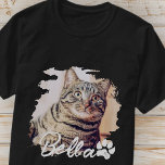 Camiseta Simples e Legal Tipografia do Cat<br><div class="desc">Esta design simples e moderna é composta por uma tipografia moderna e simples de escrita lúdica. Adicione uma foto personalizada do seu gato.</div>