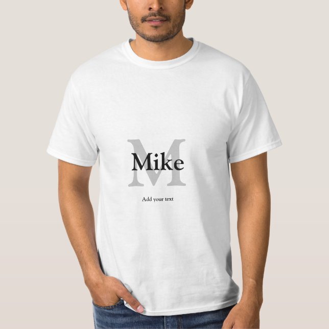 Camiseta simples e mínimo adicione seu nome PADRINHOS DE CA (Frente)