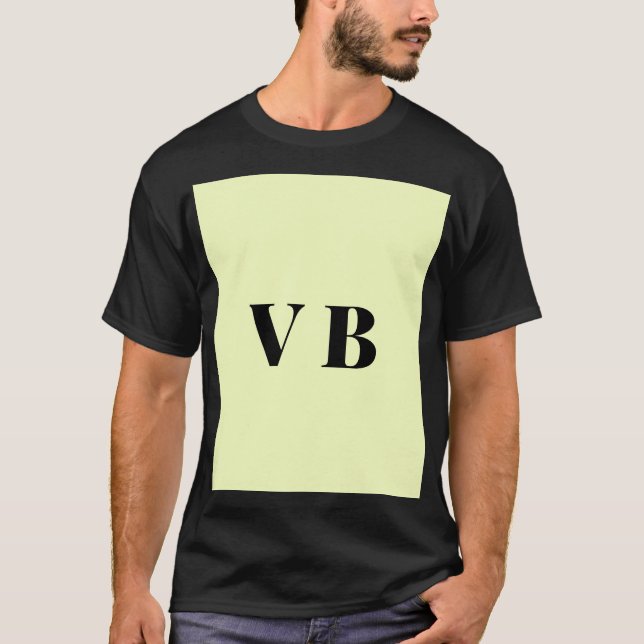 Camiseta simples e mínimo personalizado pastel personalizad (Frente)