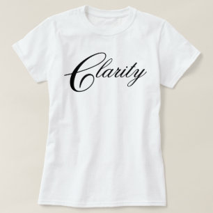 Camiseta Simples elegante chique Clareza roteiro de meditaç