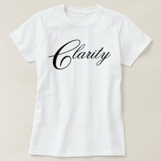 Camiseta Simples elegante chique Clareza roteiro de meditaç
