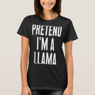 Camiseta Simples Fácil Finalidade Eu sou uma fantasia de Ha