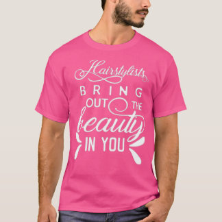 Camiseta Simples Hairstylist traz a beleza em você Des