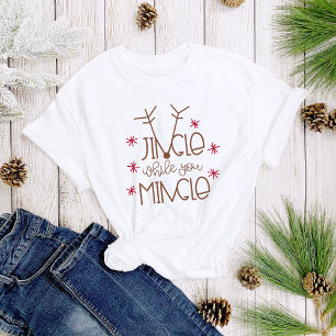Camiseta Simples Jingle enquanto você mingue as mulheres de