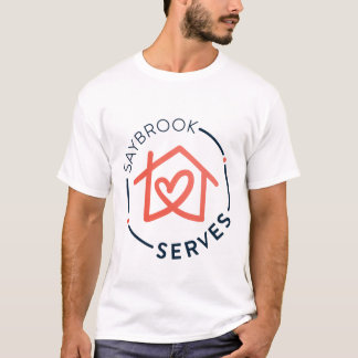 Camiseta simples masculina com logotipo Saybrook s