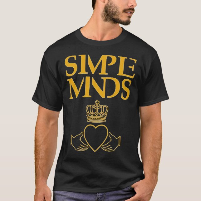 Camiseta Simples mente Logotipo Triblend T-Shirt (Frente)