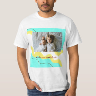 Camiseta simples minimal ADICIONE SUA FOTO TEXTO NATAL amar